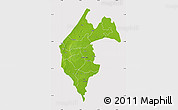 Physical Map of Thies, cropped outside