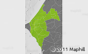 Physical Map of Thies, desaturated
