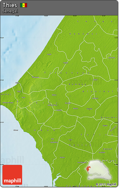 Physical Map of Thies
