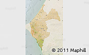 Satellite Map of Thies, lighten