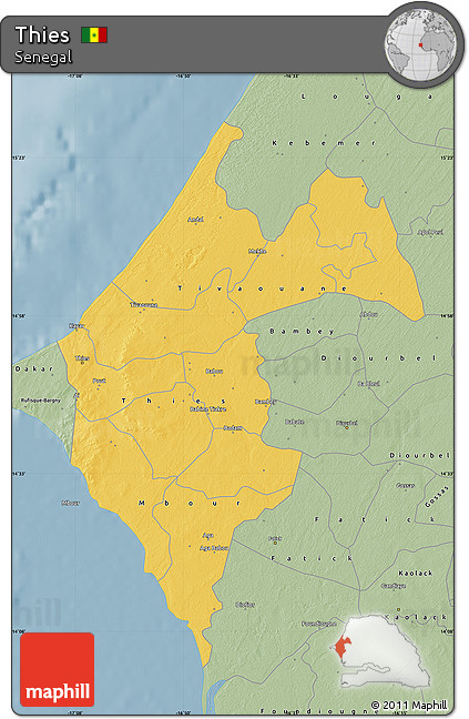 Savanna Style Map of Thies