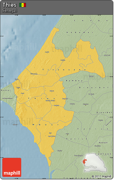 Savanna Style Map of Thies