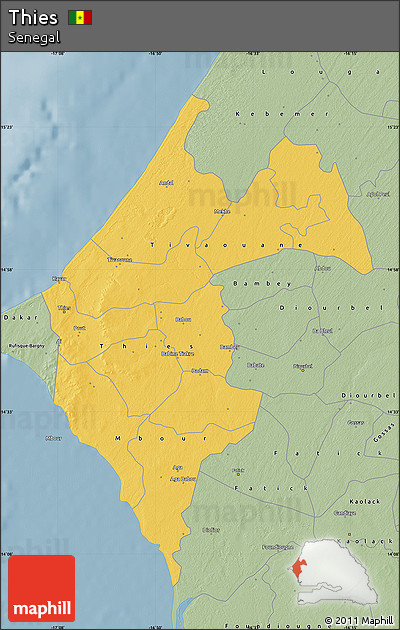Savanna Style Map of Thies