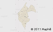 Shaded Relief Map of Thies, cropped outside