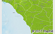 Physical 3D Map of Mbour