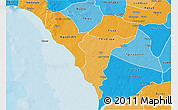 Political Shades 3D Map of Mbour