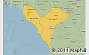 Savanna Style 3D Map of Mbour