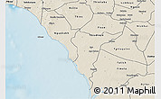 Shaded Relief 3D Map of Mbour