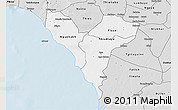 Silver Style 3D Map of Mbour
