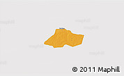 Political 3D Map of Fissel, cropped outside