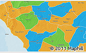 Political 3D Map of Fissel