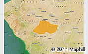 Political Map of Fissel, satellite outside