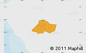 Political Map of Fissel, single color outside