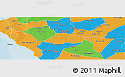 Political Panoramic Map of Fissel