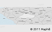 Silver Style Panoramic Map of Fissel