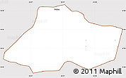 Classic Style Simple Map of Fissel, cropped outside