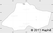 Silver Style Simple Map of Fissel, single color outside