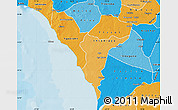 Political Shades Map of Mbour