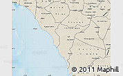 Shaded Relief Map of Mbour