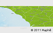 Physical Panoramic Map of Mbour