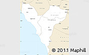 Classic Style Simple Map of Mbour