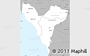 Gray Simple Map of Mbour