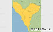 Savanna Style Simple Map of Mbour