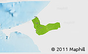 Physical 3D Map of Pout, single color outside