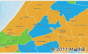 Political 3D Map of Merina Dakhar