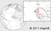 Blank Location Map of Merina Dakhar