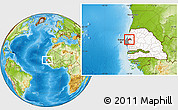 Physical Location Map of Merina Dakhar, highlighted country, highlighted grandparent region