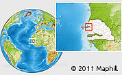 Physical Location Map of Merina Dakhar, highlighted country, highlighted parent region