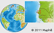 Physical Location Map of Merina Dakhar
