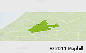 Physical Panoramic Map of Merina Dakhar, lighten