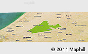 Physical Panoramic Map of Merina Dakhar, satellite outside