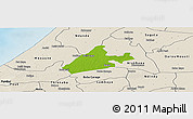 Physical Panoramic Map of Merina Dakhar, shaded relief outside