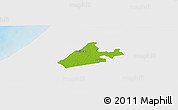 Physical Panoramic Map of Merina Dakhar, single color outside