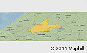 Savanna Style Panoramic Map of Merina Dakhar