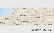 Shaded Relief Panoramic Map of Merina Dakhar