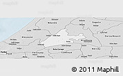 Silver Style Panoramic Map of Merina Dakhar