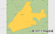 Savanna Style Simple Map of Merina Dakhar