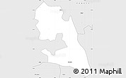 Silver Style Simple Map of Niakhene