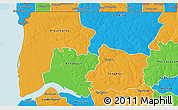 Political 3D Map of Bignona
