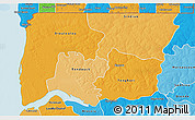 Political Shades 3D Map of Bignona