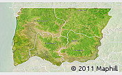 Satellite 3D Map of Bignona, lighten