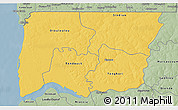 Savanna Style 3D Map of Bignona