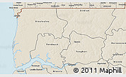 Shaded Relief 3D Map of Bignona