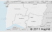 Silver Style 3D Map of Bignona