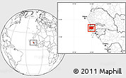 Blank Location Map of Bignona, highlighted parent region