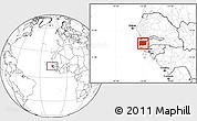 Blank Location Map of Bignona